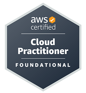 AWS Certified Cloud Practitioner badge